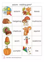 Vorschau - Stationenlernen - Englisch autumn / fall Spiel - Seite 1