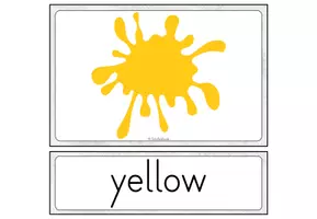 Vorschau - Bildkarten - Flashcards - "colours" - Seite 2