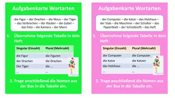 Vorschau - Arbeitsblätter - Wortarten - bunte Aufgabenkarten - Seite 3