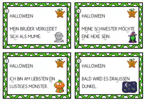 Vorschau - Aufgabenkarten - Lesekartei: Halloween - Seite 2