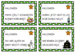 Vorschau - Aufgabenkarten - Lesekartei: Halloween - Seite 3