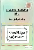 Vorschau - Arbeitsblätter - Grundwortschatz - Sonstige Wörter Knickdiktate - Deckblatt