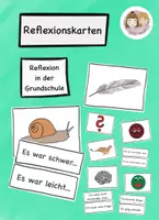 Vorschau - Poster - Reflexion in der Grundschule, Karten zur Reflexion - Deckblatt