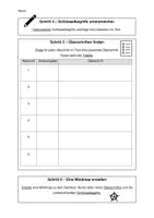 Vorschau - Arbeitsblätter - Einen Sachtext bearbeiten 8 Schritte - mit Differenzierung - Seite 1