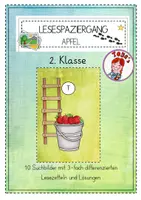 Vorschau - Arbeitsblätter - Lesespaziergang Apfel (3-fach differenziert) - Deckblatt