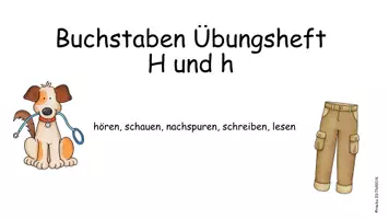 Vorschau - Unterrichtsreihen - Buchstaben Übungsheft H und h, Buchstabenweg - Seite 1