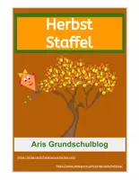 Vorschau - Arbeitsblätter - Herbststaffel für den Sportunterricht drinnen oder draußen - Deckblatt