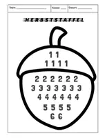 Vorschau - Arbeitsblätter - Herbststaffel für den Sportunterricht drinnen oder draußen - Seite 1