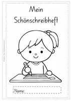 Vorschau - Arbeitsblätter - Mein Schönschreibheft | Deutschschweizer Basisschrift - Seite 1