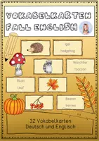 Vorschau - Stationenlernen - Autumn/Fall - Vokabelkarten - Deckblatt