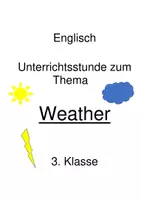 Vorschau - Stundenentwürfe - Unterrichtsstunde Englisch: Weather Chart - Deckblatt