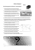 Vorschau - Spiele - Kreuzworträtsel zum Periodensystem der Elemente - Deckblatt