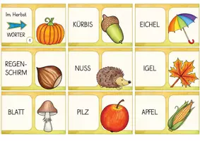 Vorschau - Spiele - Herbst: Lesedominos "Wörter" - Seite 3
