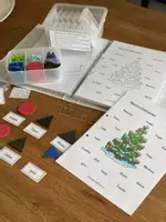 Vorschau - Stationenlernen - Thematische Wörtersammlung Advent & Weihnachten - Deckblatt