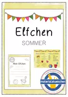 Vorschau - Arbeitsblätter - Elfchen zum Sommer - Deckblatt