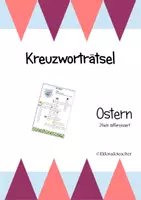 Vorschau - Arbeitsblätter - Kreuzworträtsel "Ostern" (2fach differenziert) - Deckblatt