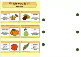 Vorschau - Fördermaterial/Inklusion - Klammerkarten Englisch Autumn - Seite 2