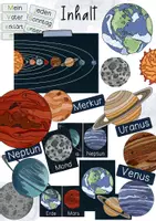 Vorschau - Unterrichtsreihen - Tafelmaterial Sonnensystem & Planeten - XXL Poster & Bildkarten - Seite 1