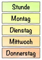 Vorschau - Fördermaterial/Inklusion - Stundenplan Bayern (Grundschule, Mittelschule, Realschule) - Stundentransparenz - Seite 2