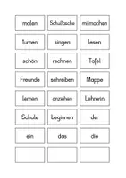 Vorschau - Stationenlernen - Thematische Wörtersammlung SCHULBEGINN - Seite 3