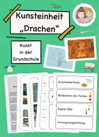 Vorschau - Arbeitsblätter - Komplett Paket "Drache": Kunst in der Grundschule - Deckblatt