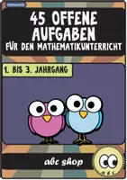 Vorschau - Arbeitsblätter - 45 offene Aufgaben im Mathematikunterricht (1. bis 3. Klasse, fördern und fordern) - Deckblatt