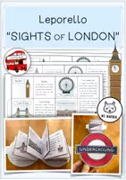 Vorschau - Mal- und Bastelvorlagen - Leporello SIGHTS OF LONDON - Deckblatt