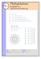 Vorschau - Aufgabenkarten - Lernkartei - 1x1 - Operationsvorstellungen - Deckblatt