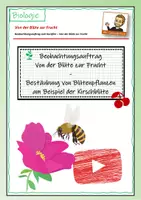 Vorschau - Arbeitsblätter - Von der Blüte zur Frucht - Beobachtungsauftrag zum Kurzfilm - Deckblatt