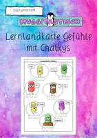 Vorschau - Arbeitsblätter - Lernlandkarte Gefühle mit Chalkys - Deckblatt