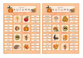 Vorschau - Unterrichtsreihen - Autumn/Fall : Klammerkarten für den Englischunterricht - Seite 3