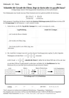 Vorschau - Arbeitsblätter - KOSTENLOS Lagebeziehung zwischen Geraden und Ebenen: Interpretation linearer Gleichungssysteme (+Lösung; Analytische Geometrie) - Deckblatt