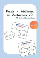 Vorschau - Spiele - Puzzle Additionen im Zahlenraum 20 - Deckblatt