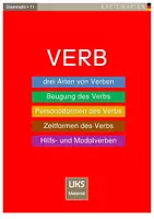 Vorschau - Arbeitsblätter - Grammatik-Karteikarten zu den VERBEN mit Konjugationstabellen - Deckblatt