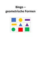 Vorschau - Spiele - Bingo geometrische Formen - Deckblatt