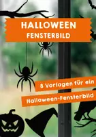 Vorschau - Mal- und Bastelvorlagen - Grusel-Fensterbild für Halloween - Deckblatt