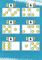 Vorschau - Fördermaterial/Inklusion - Klettmappe - Zahlzerlegung 6 - Seite 3