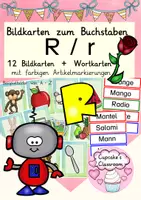 Vorschau - Präsentationen/Tafelbilder - Buchstabe R Einführung Bildkarten, Wortkarten, Alphabetisierung, DaZ, Deutsch - Deckblatt