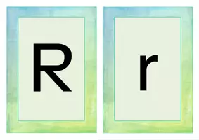 Vorschau - Präsentationen/Tafelbilder - Buchstabe R Einführung Bildkarten, Wortkarten, Alphabetisierung, DaZ, Deutsch - Seite 1