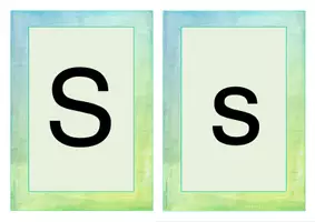 Vorschau - Präsentationen/Tafelbilder - Buchstabe S Einführung Bildkarten, Wortkarten, Alphabetisierung, DaZ, Deutsch - Seite 1