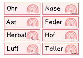 Vorschau - Aufgabenkarten - Wortkarten Nomen - Seite 2