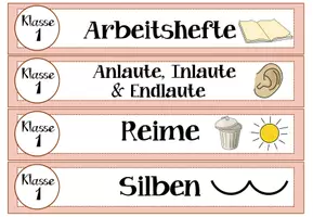 Vorschau - Bildkarten - Etiketten - 1.Klasse Deutsch für den Maxibriefkarton - Seite 1