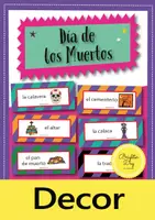 Vorschau - Bildkarten - Día de los Muertos / Tag der Toten Wortschatz (Spanisch) - Deckblatt