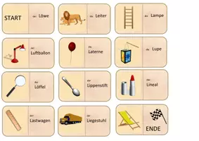 Vorschau - Stationenlernen - Buchstabe L (Domino) - Seite 1