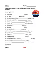 Vorschau - Arbeitsblätter - Futuro: 2 Spanische Arbeitsblätter: Futur - Deckblatt