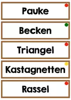 Vorschau - Bildkarten - Bild- und Wortkarten Orff-Instrumente - Seite 3