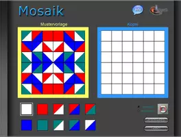 Vorschau - Fördermaterial/Inklusion - Mosaik: Muster in einem 6 mal 6 Feld - Deckblatt