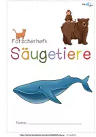 Vorschau - Arbeitsblätter - Säugetiere Forscherheft - Arbeitsblätter, 24 Tierbilder - Seite 1