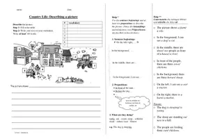 Vorschau - Arbeitsblätter - Bildbeschreibung - dreifach differenziert - Deckblatt