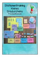 Vorschau - Stationenlernen - Stationentraining kleines Einsdurcheins - Deckblatt